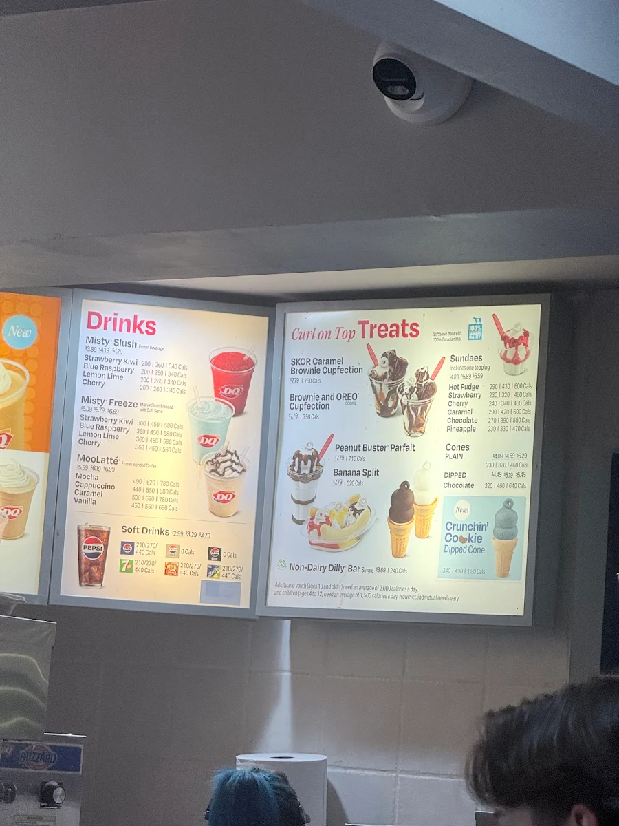 Menu, Dairy Queen Grill & Chill