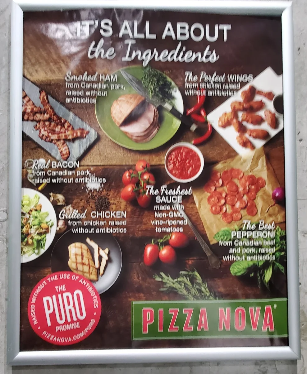 Menu, Pizza Nova