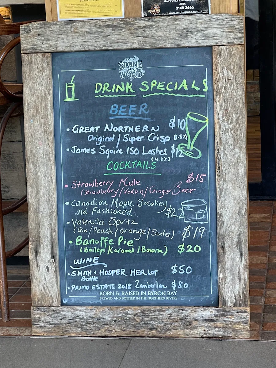 Menu, Smokey Moo
