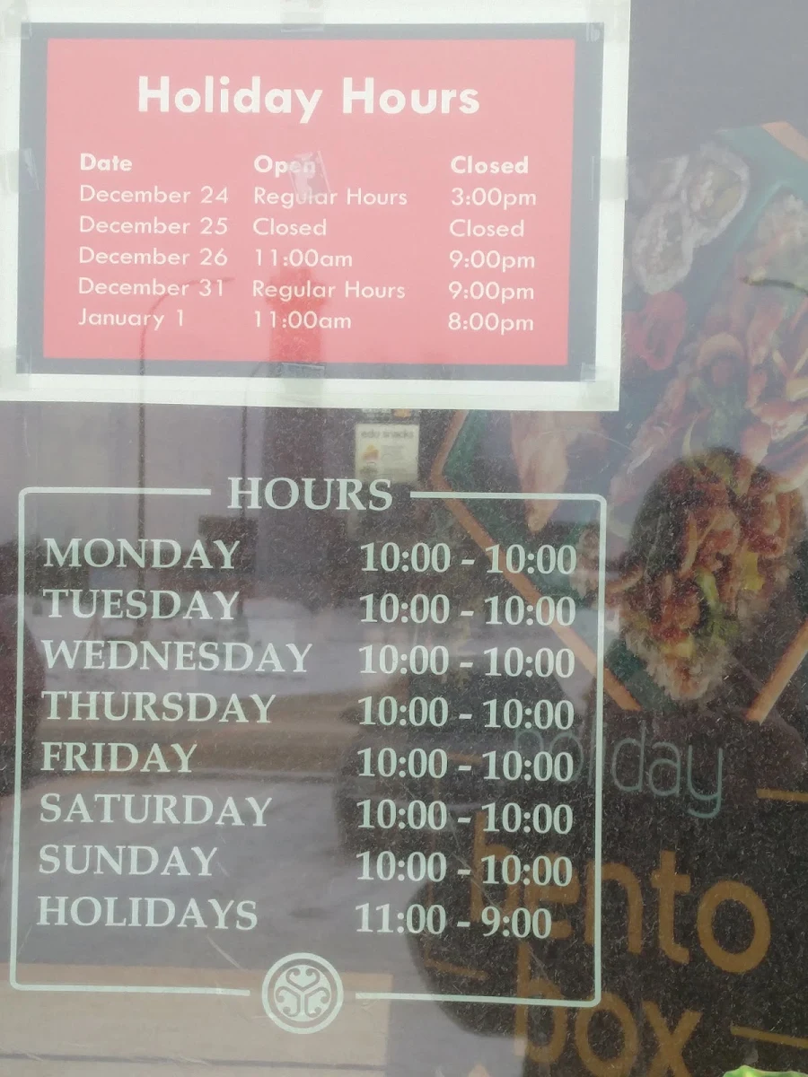 Menu, Edo Japan