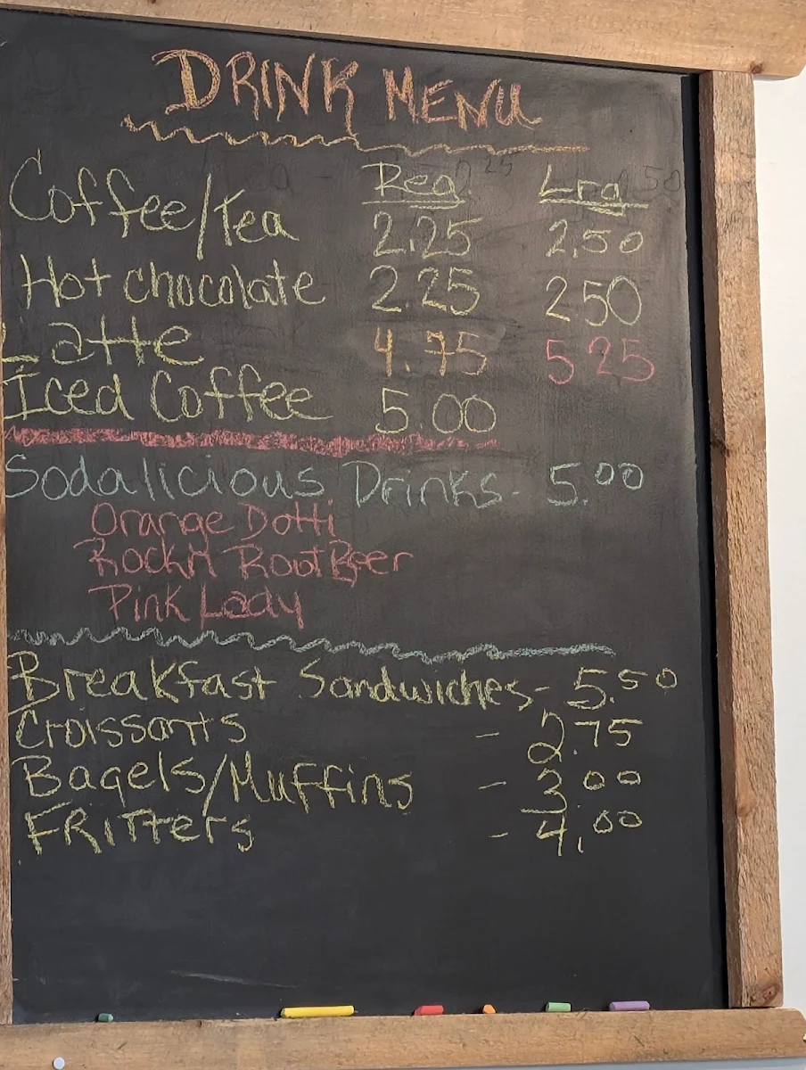 Menu, Whippoorwill Cafe
