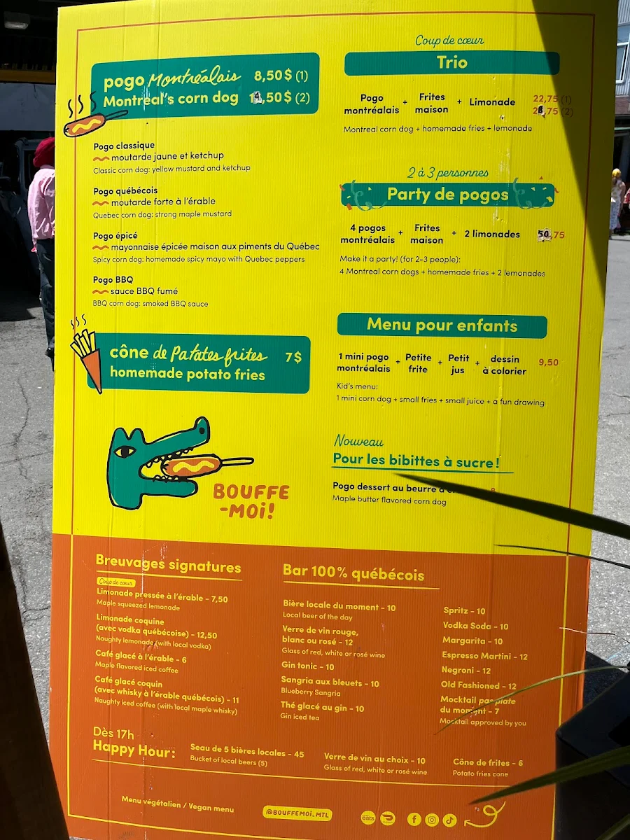 Menu, Bouffe-moi !