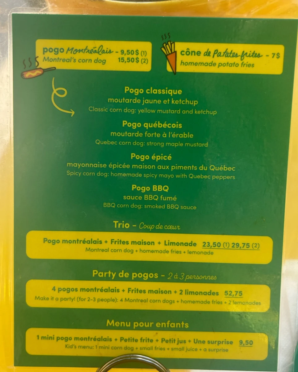 Menu, Bouffe-moi !