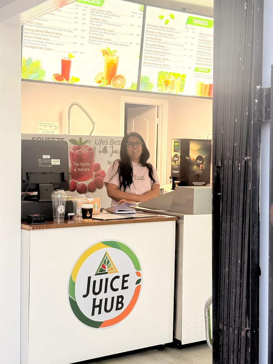 Menu, Juice Hub