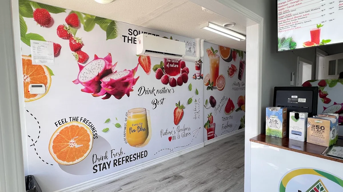 Menu, Juice Hub