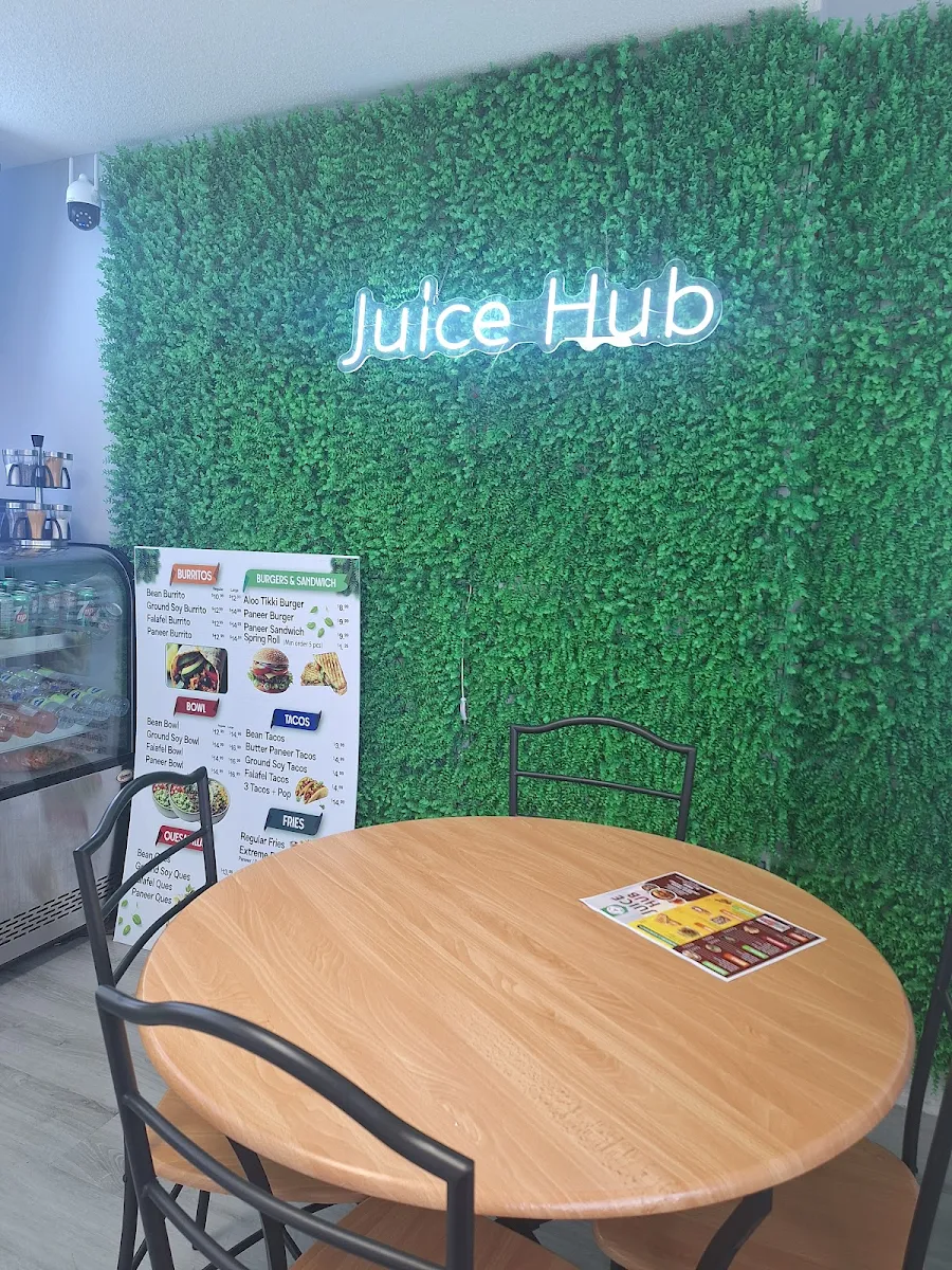 Menu, Juice Hub