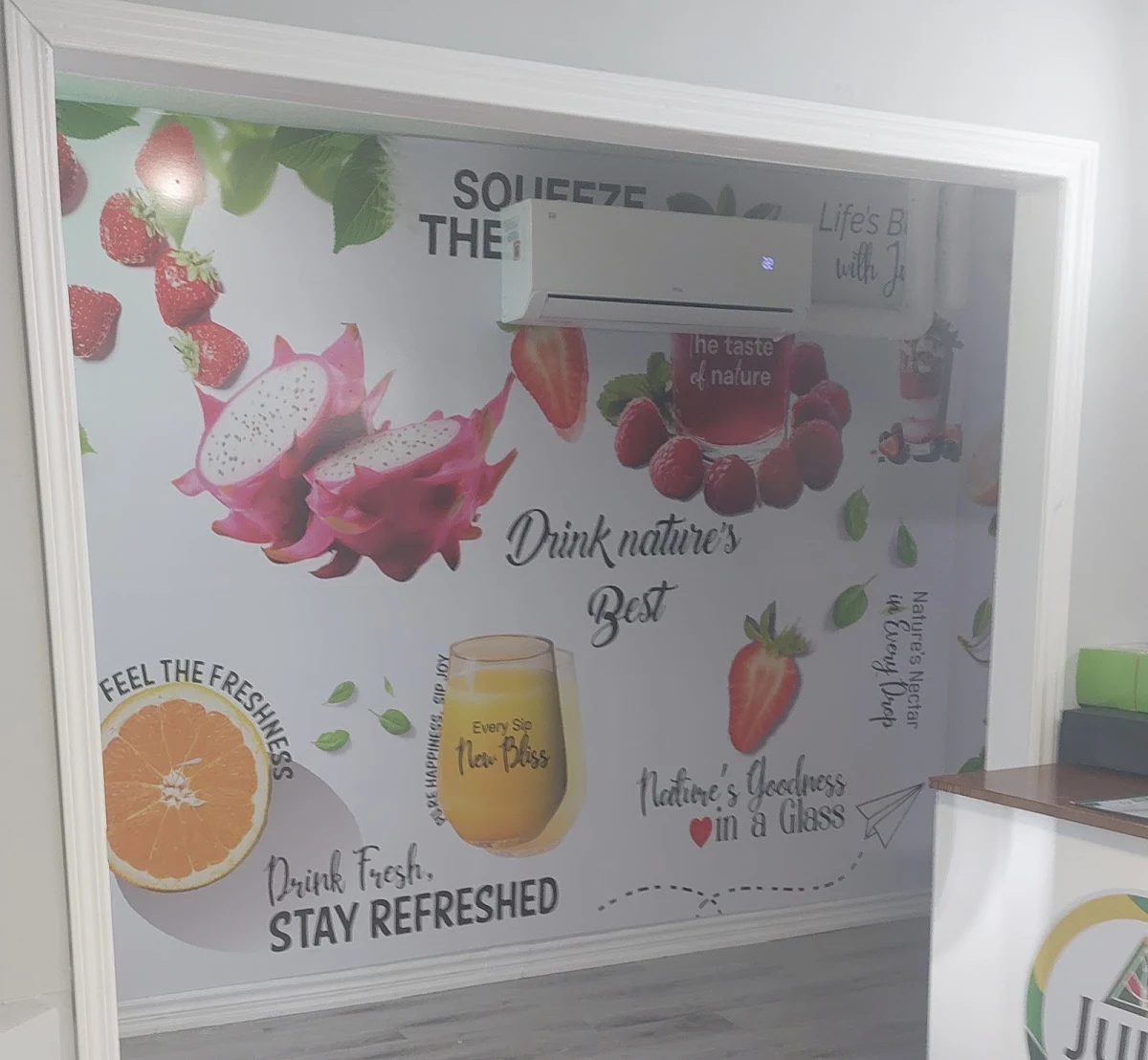 Menu, Juice Hub