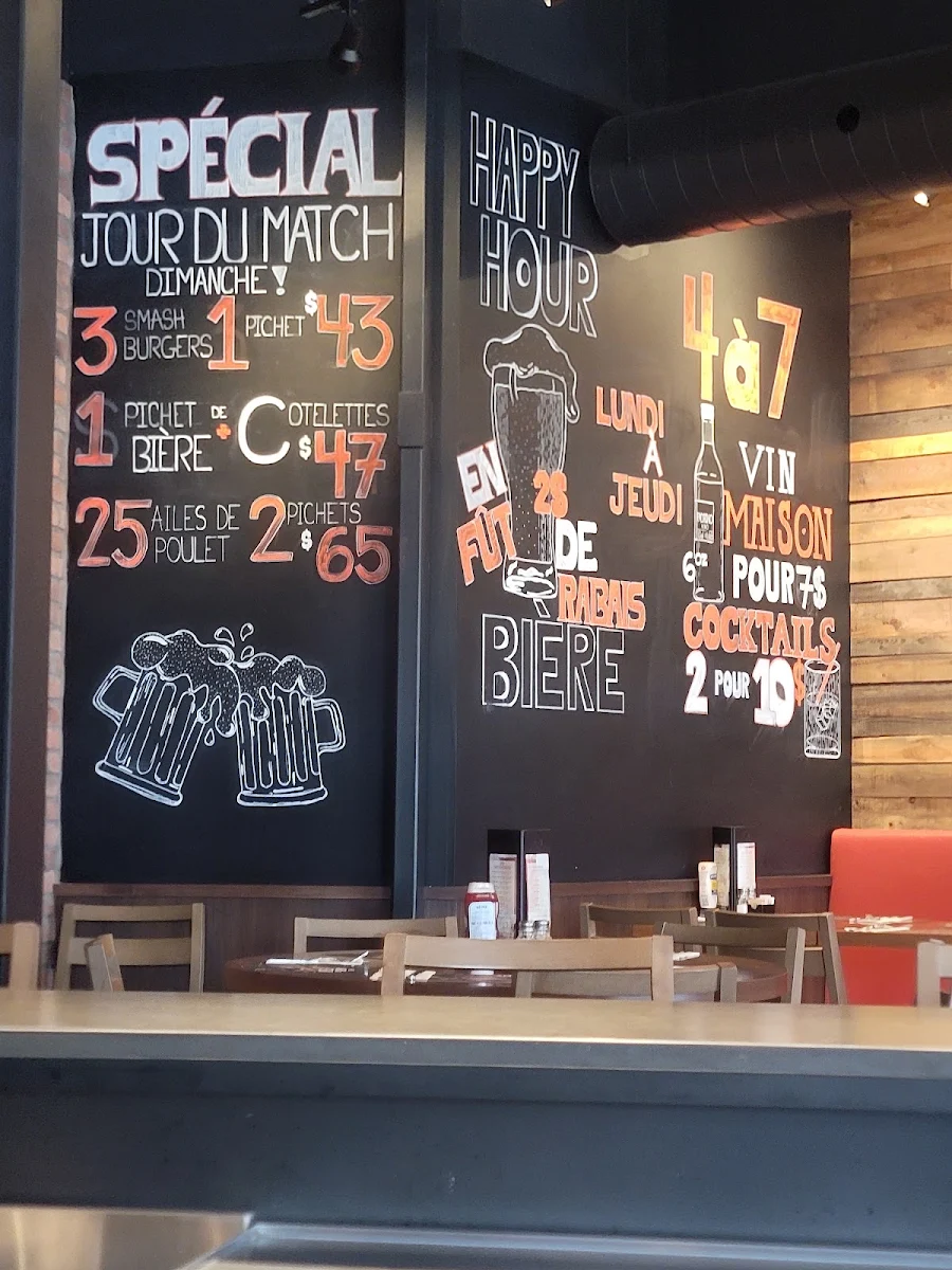 Menu, Restaurant Dorval