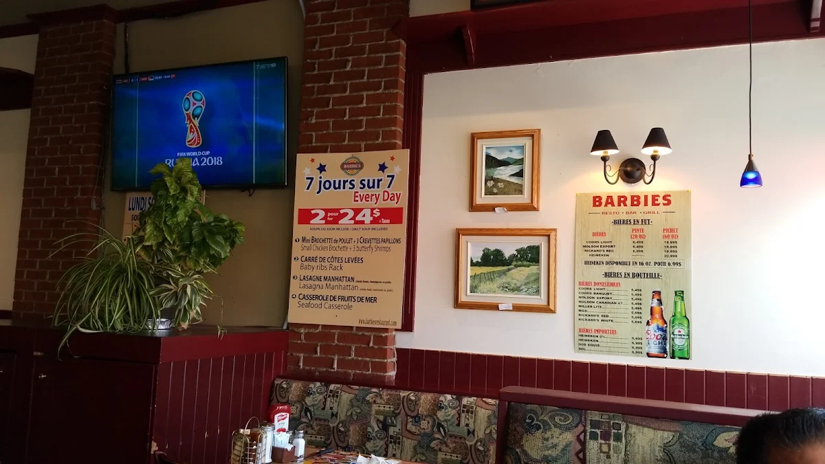 Menu, Restaurant Dorval