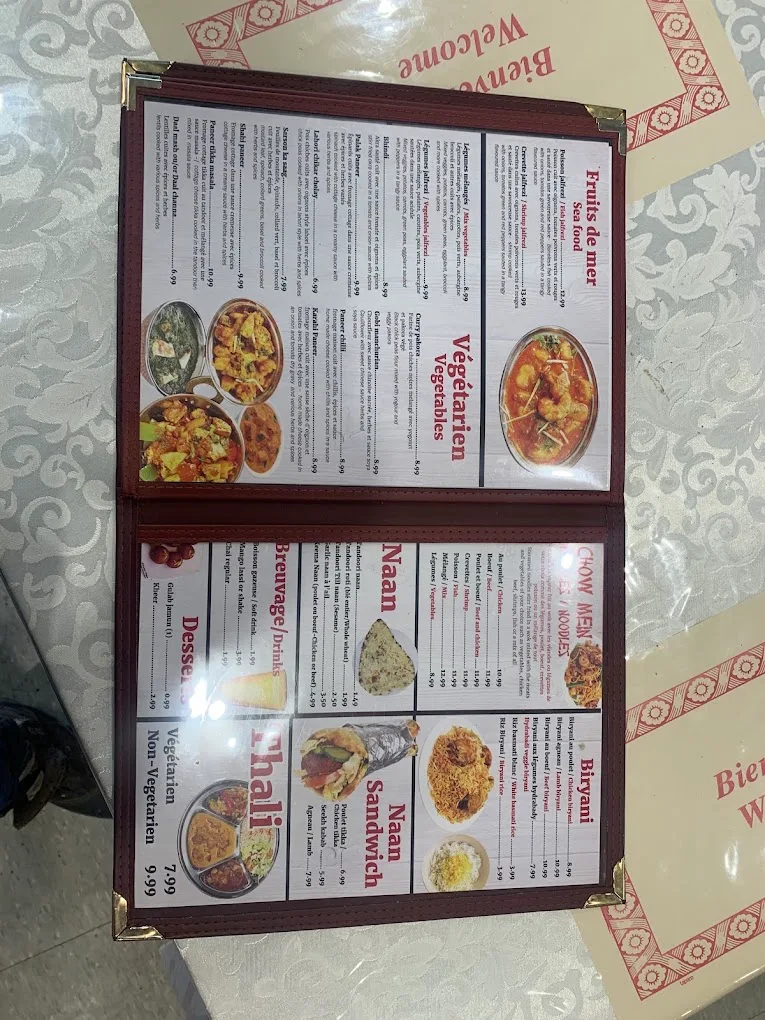 Menu, Salateen Restaurant