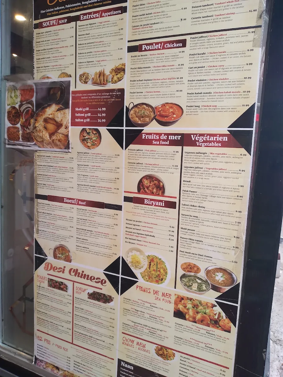 Menu, Salateen Restaurant