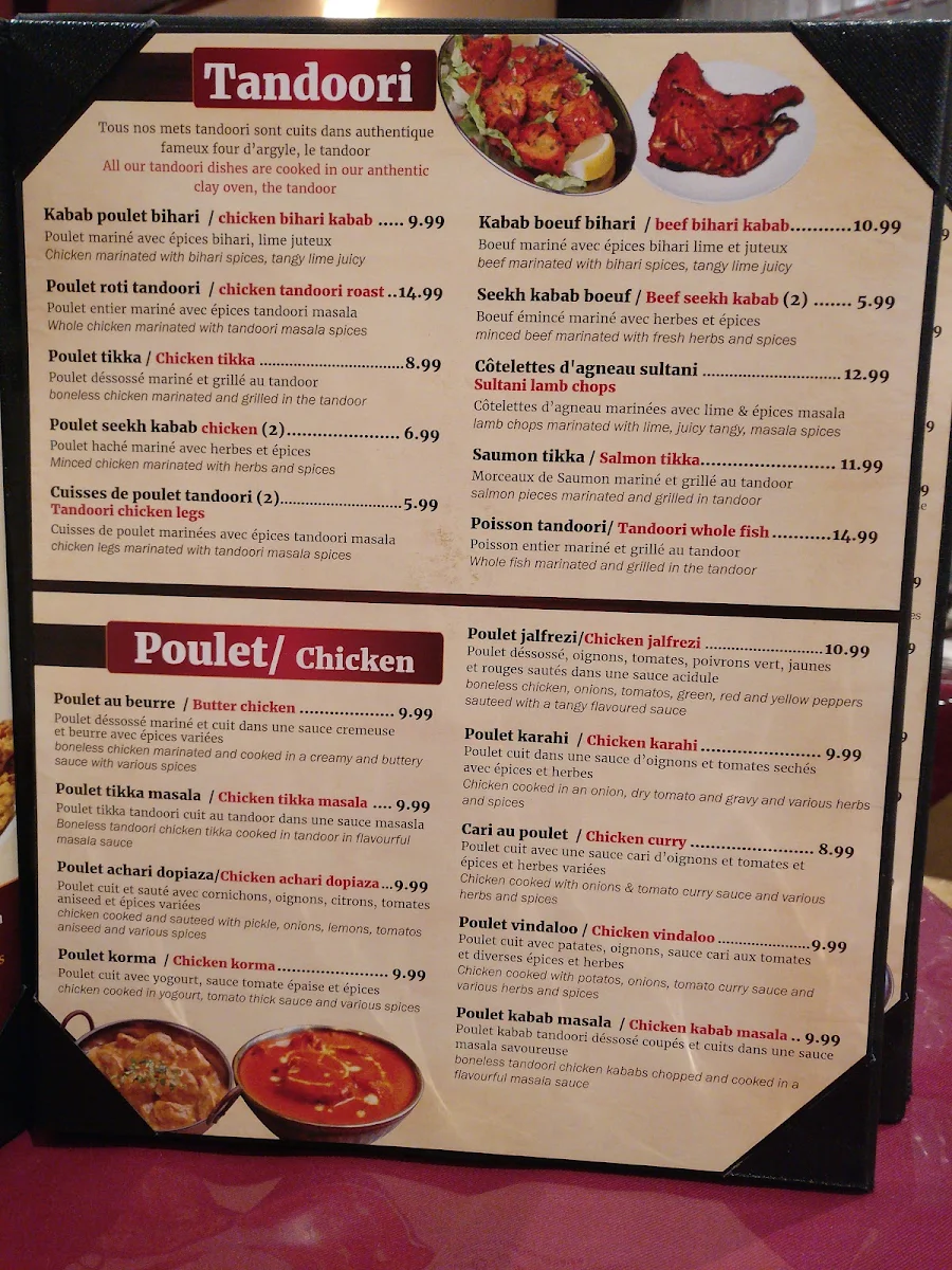 Menu, Salateen Restaurant