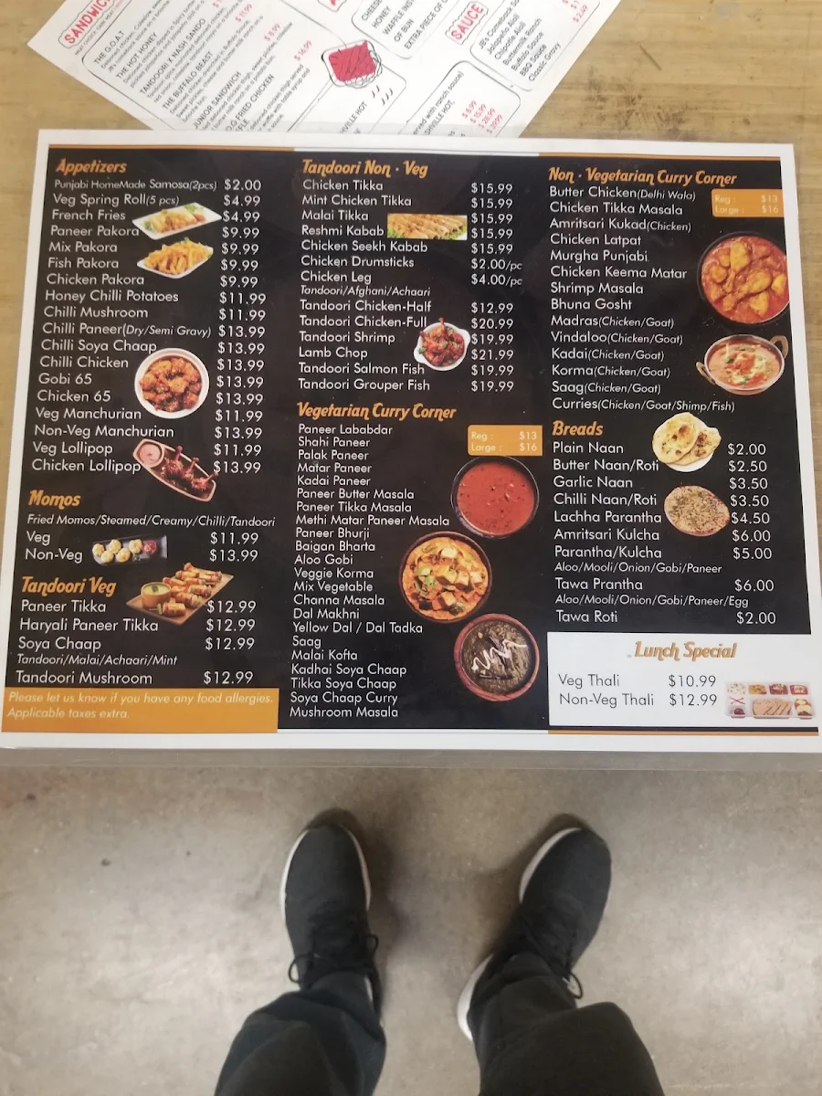 Menu, Etobicoke Eats