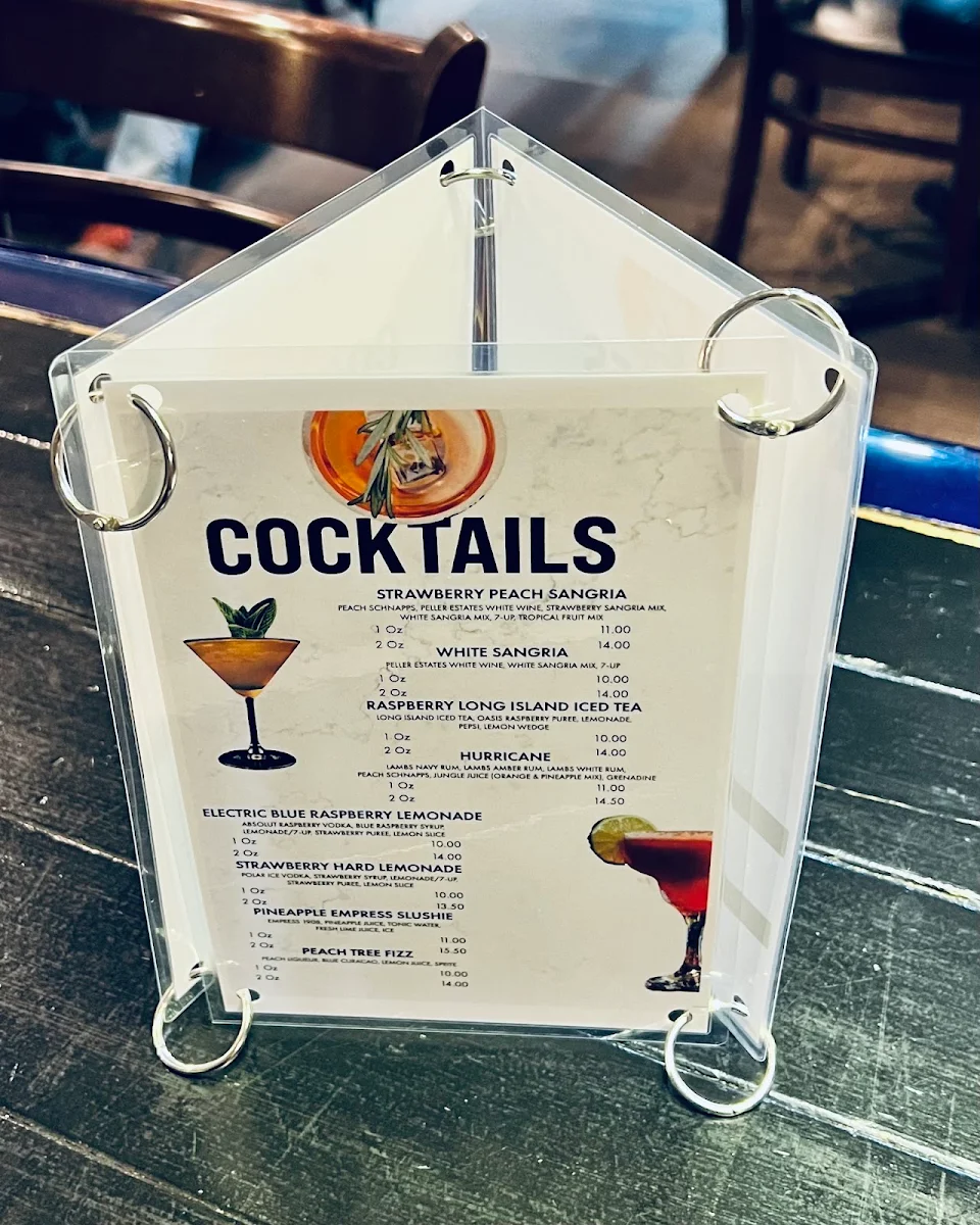 Menu, 506 All Day Grill