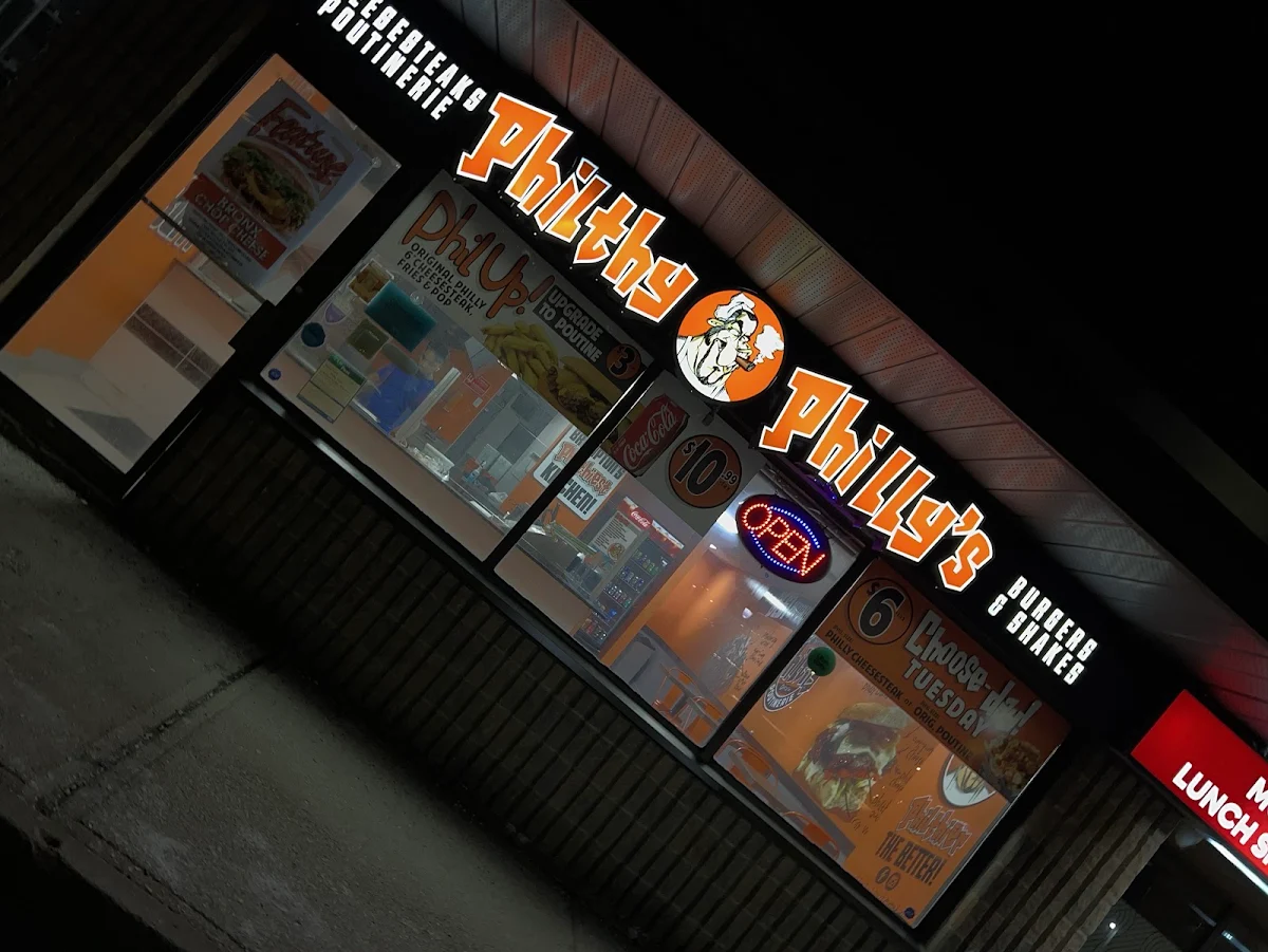 Menu, Philthy Phillys Brampton