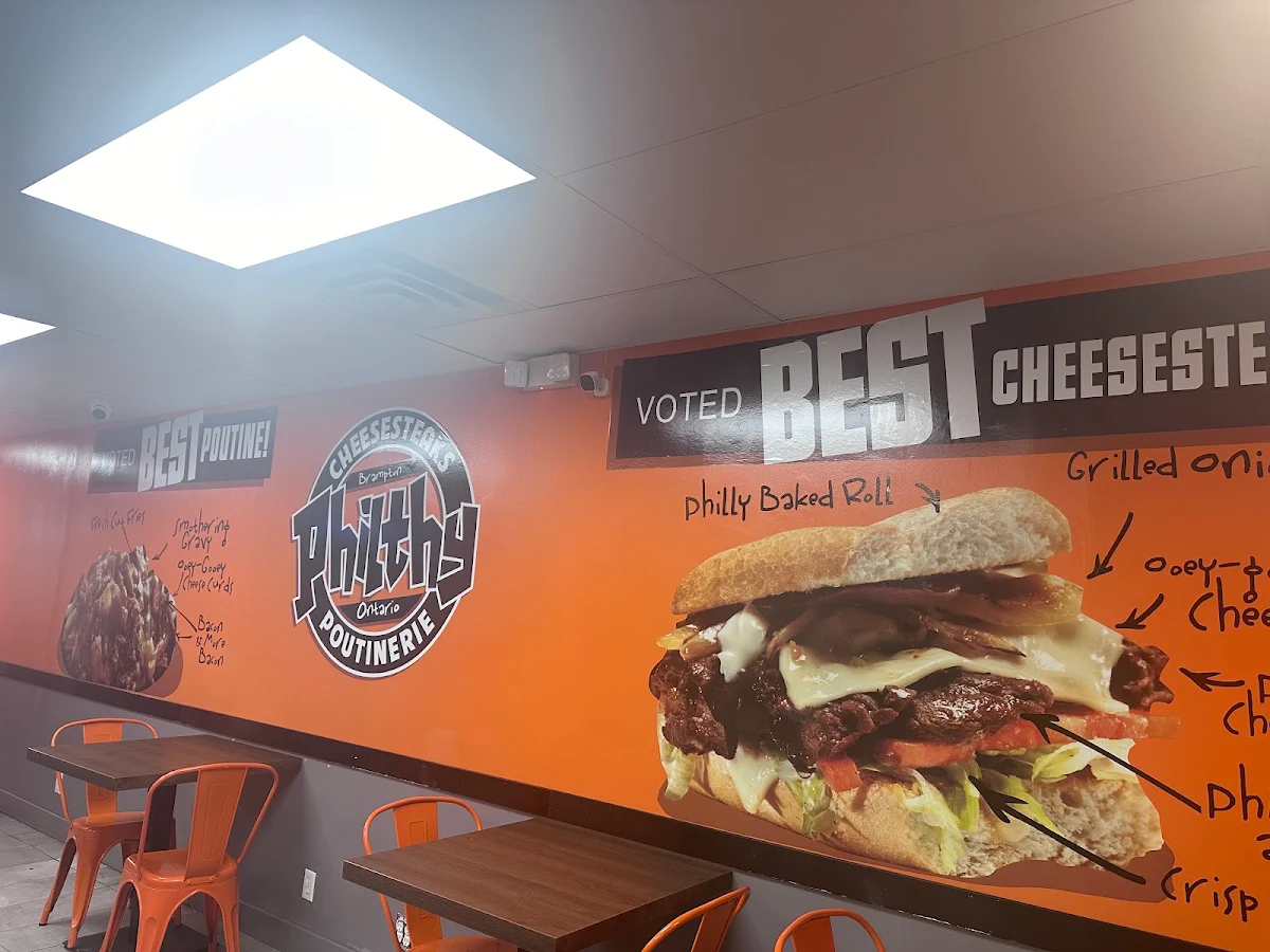 Menu, Philthy Phillys Brampton