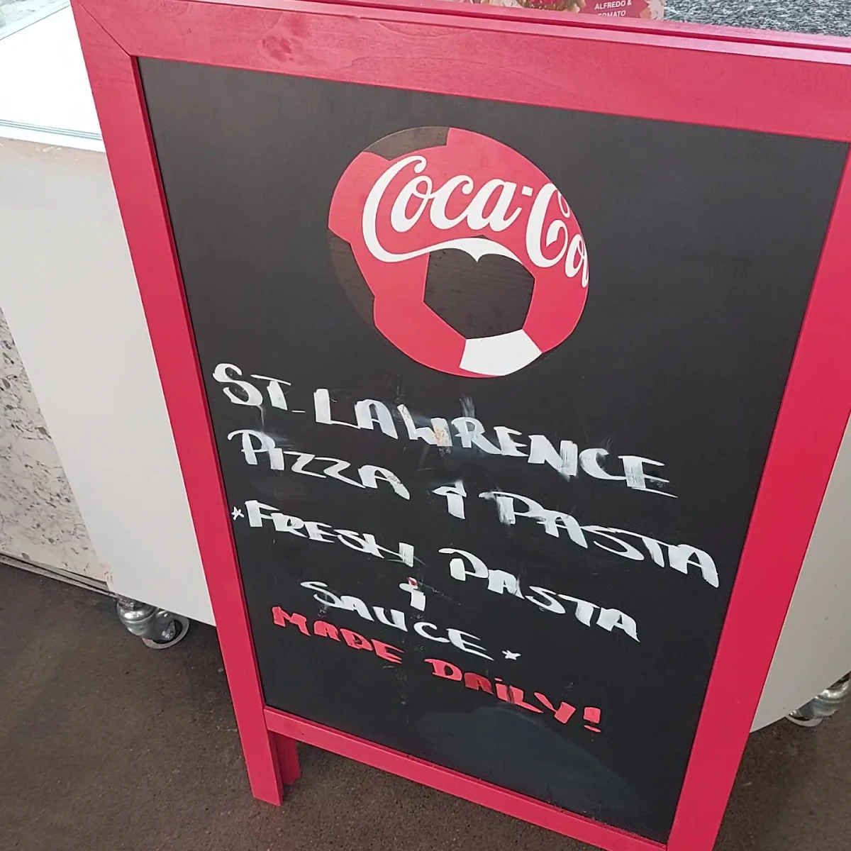 Menu, St Lawrence Pizza & Pasta