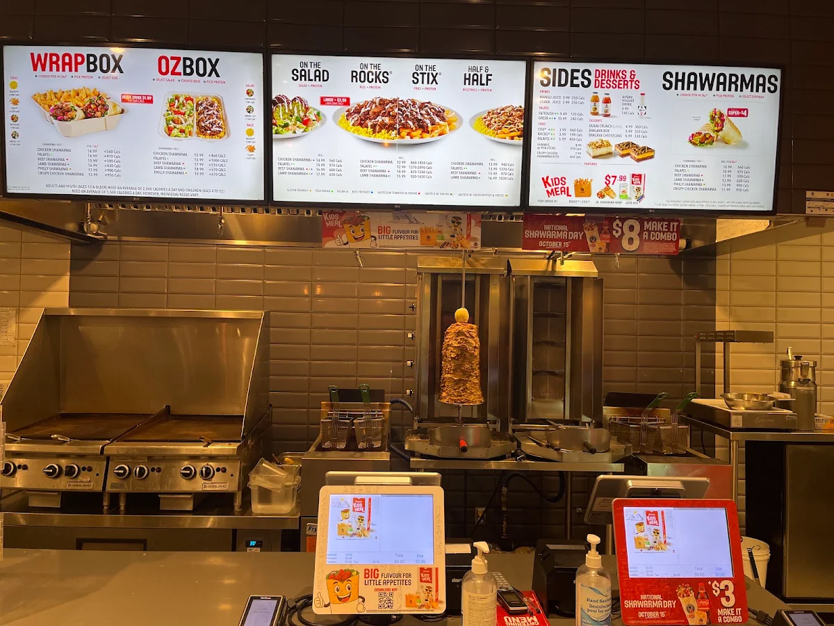 Menu, Osmow's Shawarma