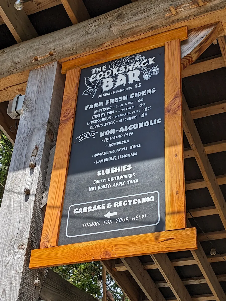 Menu, Fossil Beach Farm