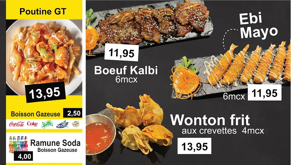 Menu, Chika Ramen Express