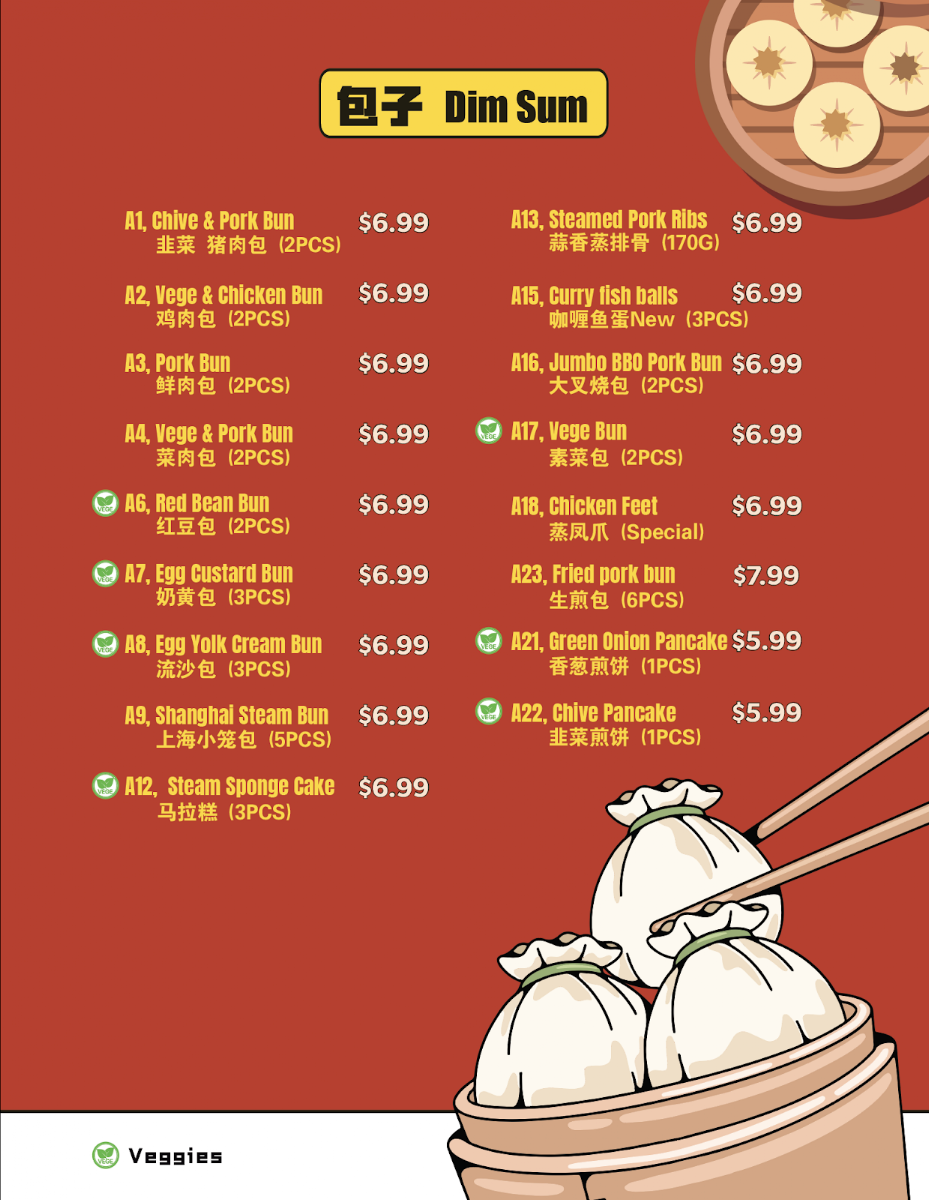 Menu, Super Bun