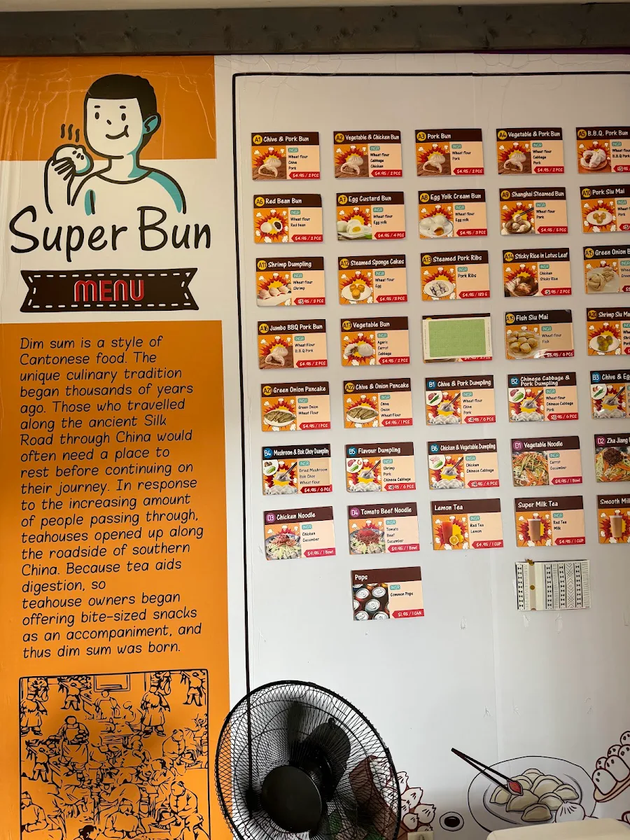Menu, Super Bun