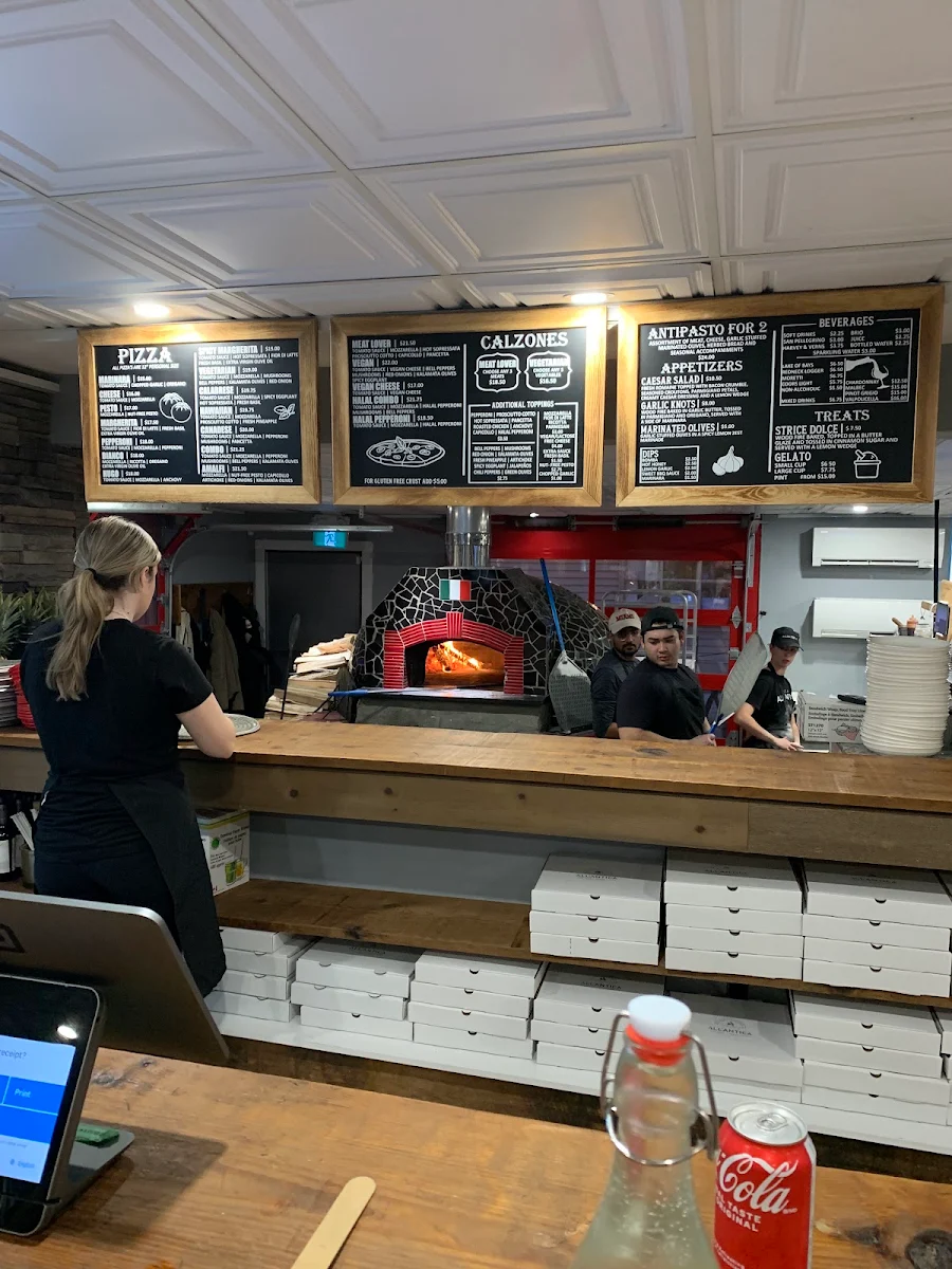 Menu, Pizza All'Antica