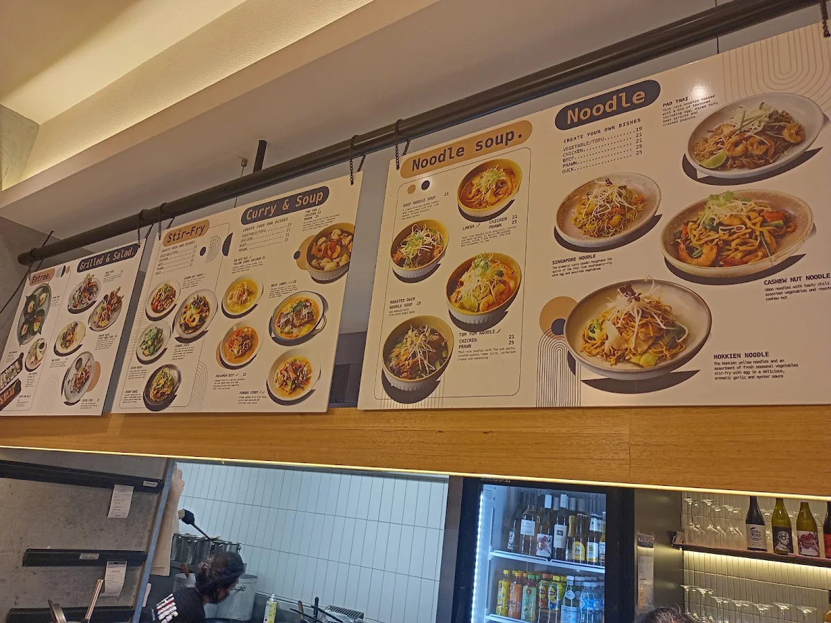 Menu, Sabiang Thai Tallawong