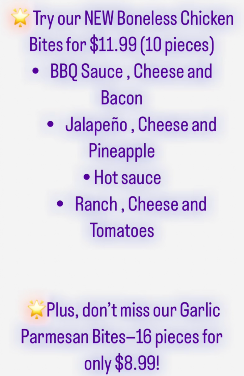 Menu, PIZZA SARDIS
