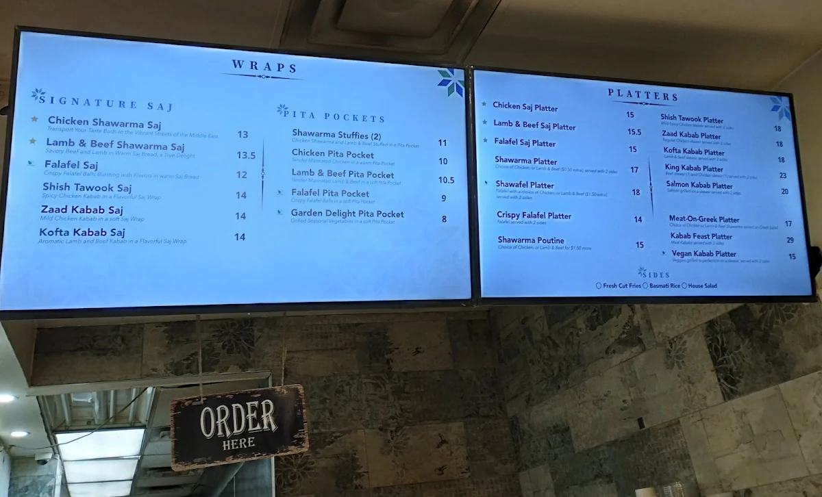 Menu, Zaad