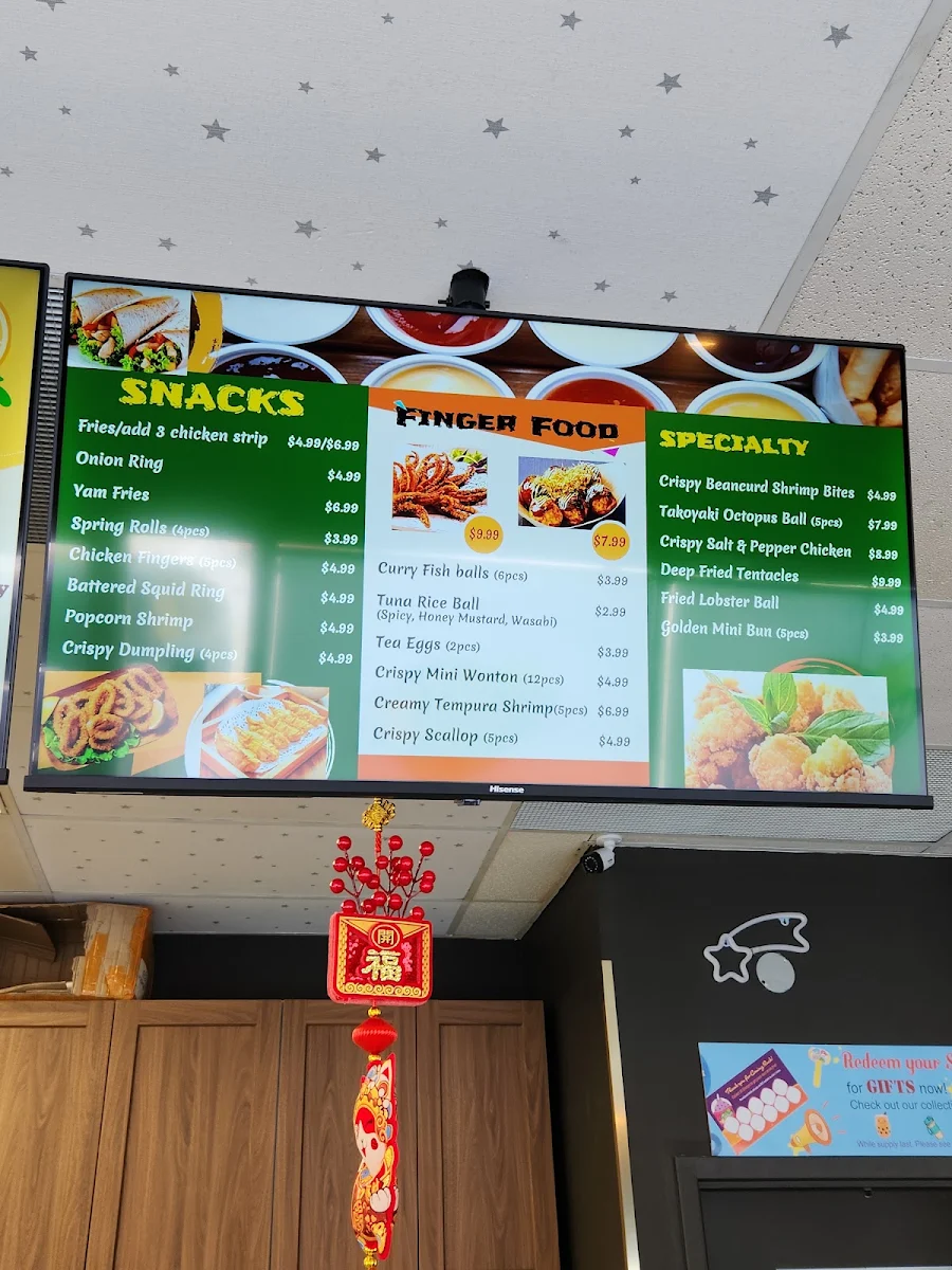 Menu, Tea Funny