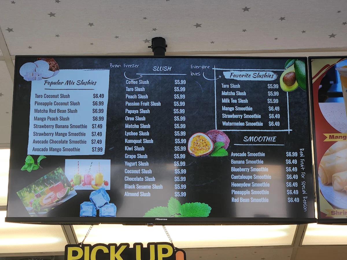 Menu, Tea Funny