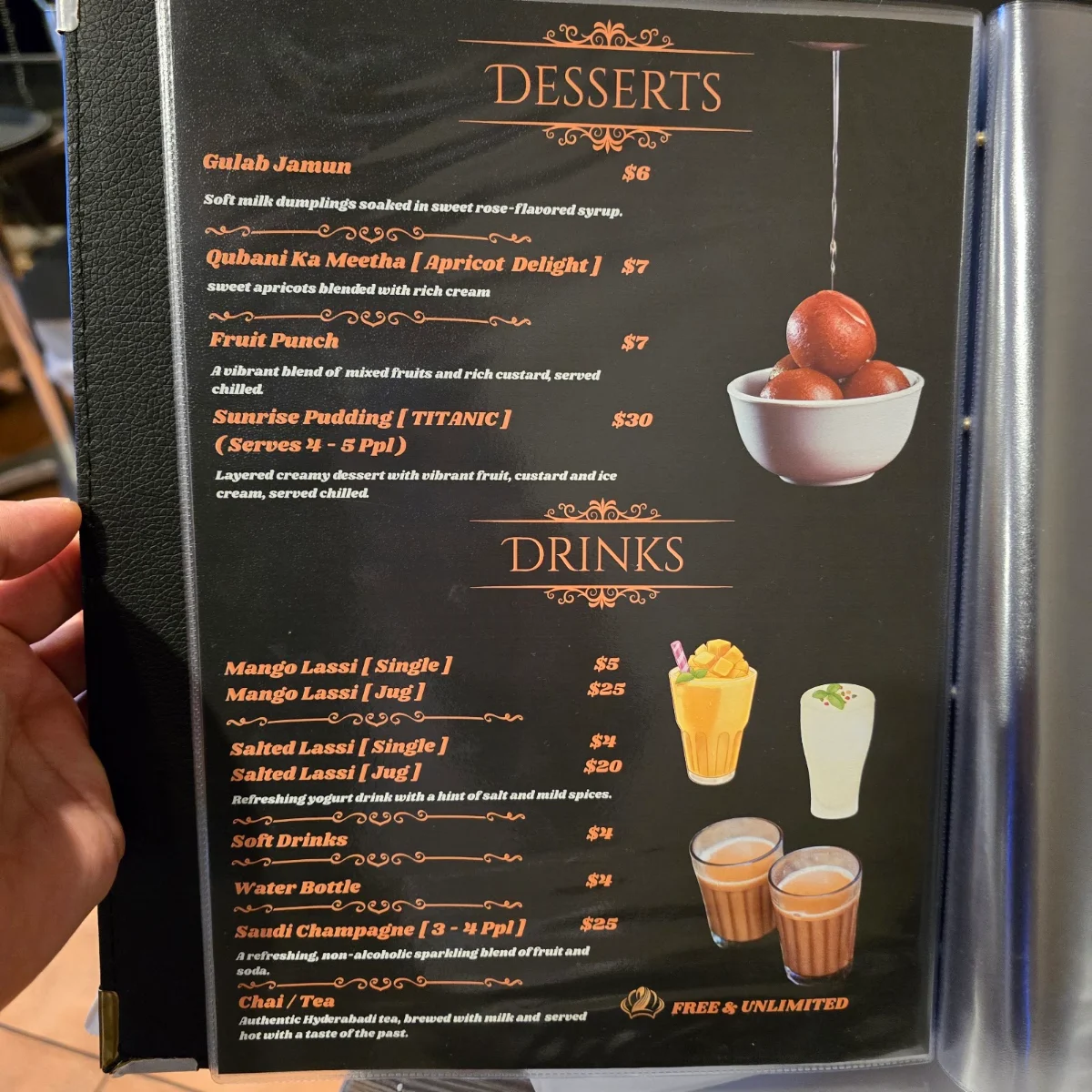 Menu, 4 Seasons Kitchen Indian Restaurant