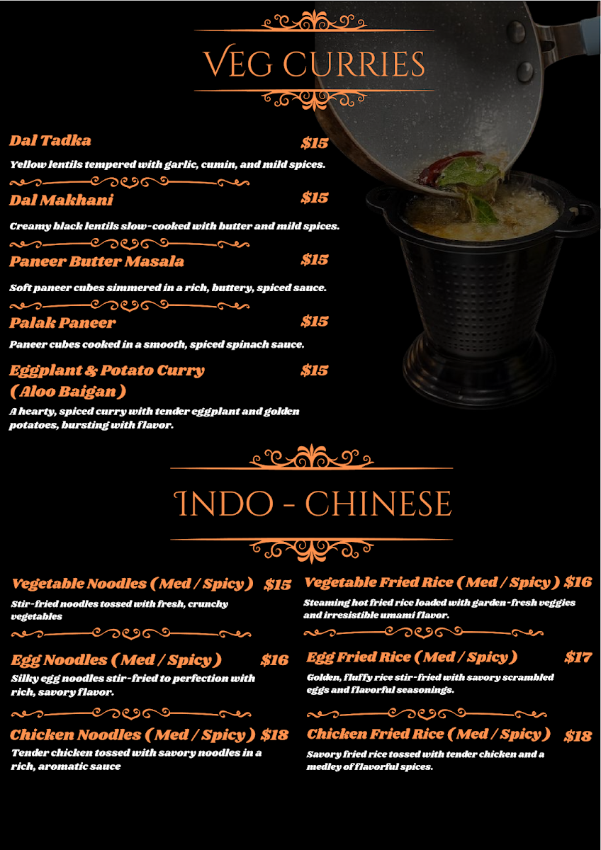 Menu, 4 Seasons Kitchen Indian Restaurant