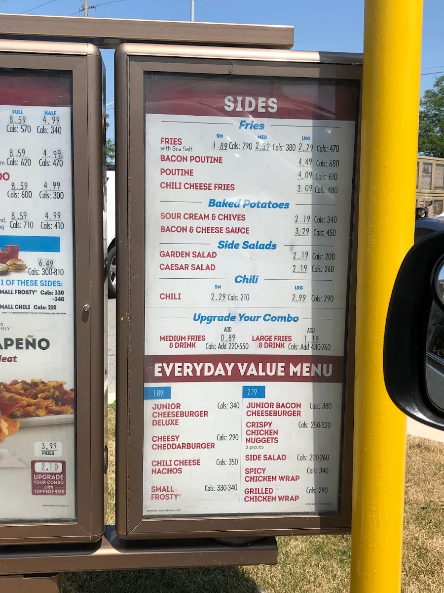 Menu, Wendy's