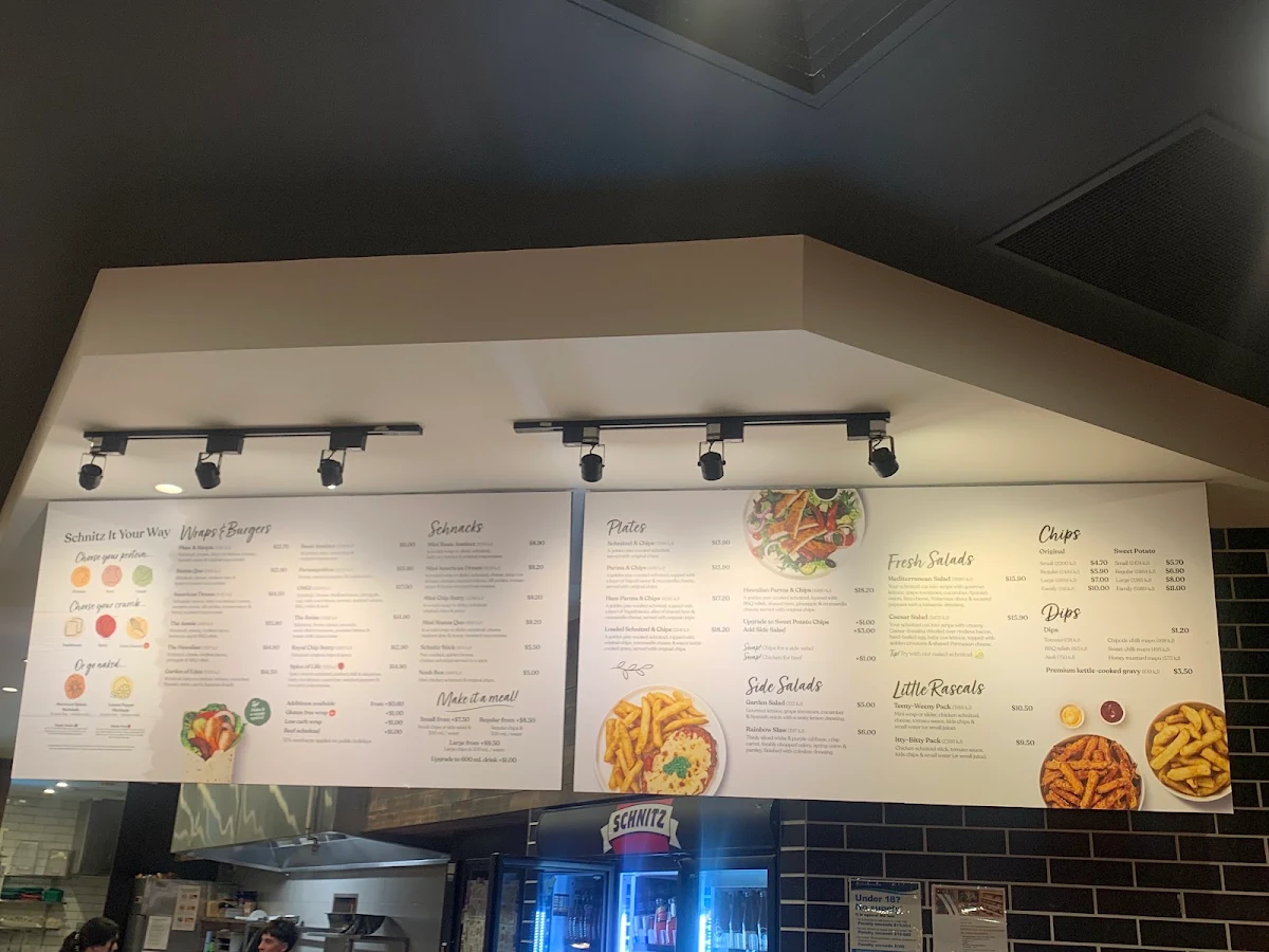 Menu, Schnitz Craigieburn Central