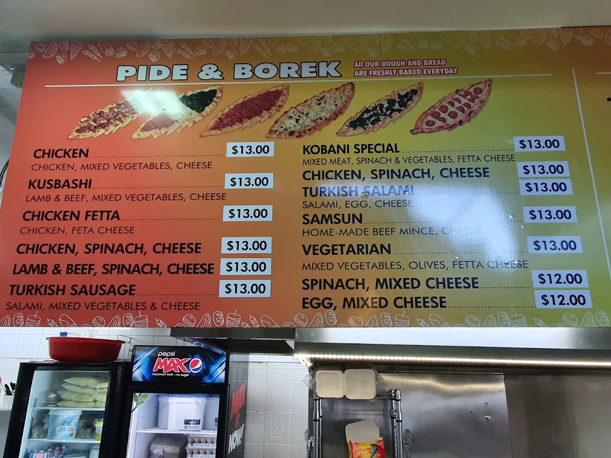 Menu, Kobani Kebab
