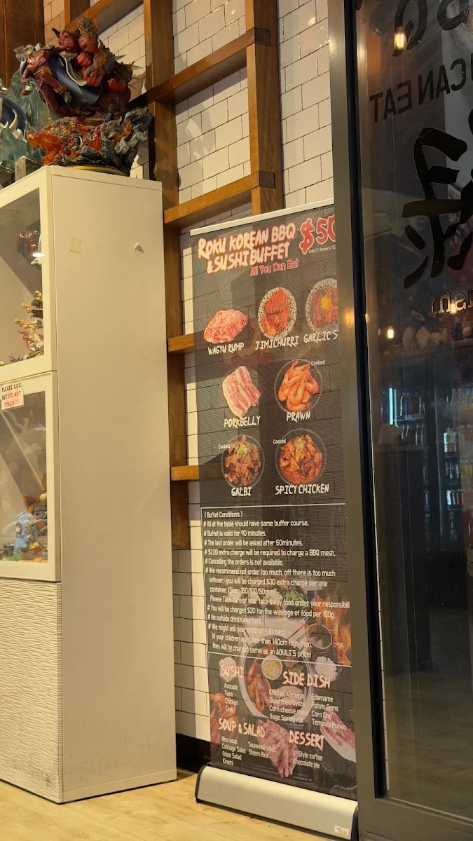 Menu, ROKU Sushi & Korean BBQ Bar