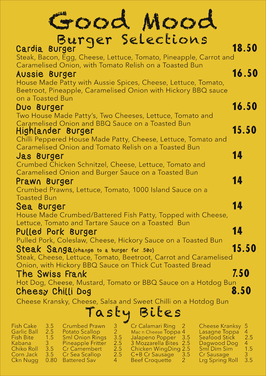 Menu, Just Add Salt Co