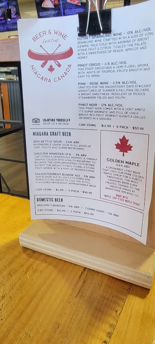 Menu, Big Hungry Moose