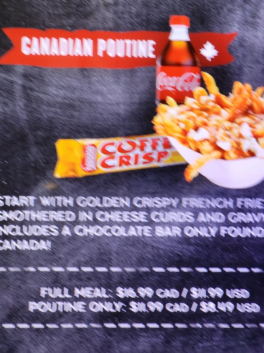 Menu, Big Hungry Moose