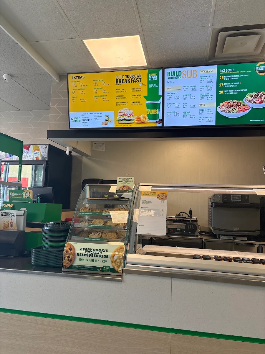 Menu, Subway