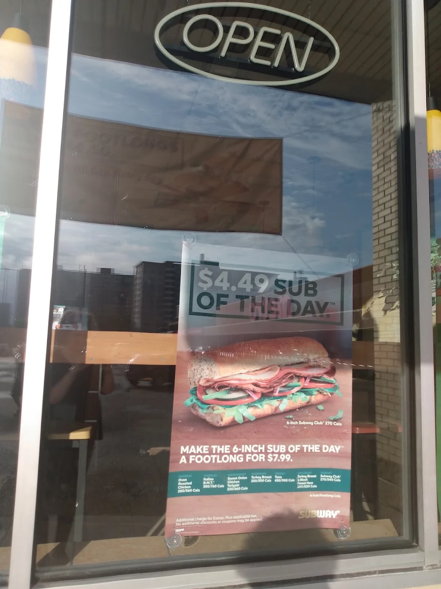 Menu, Subway