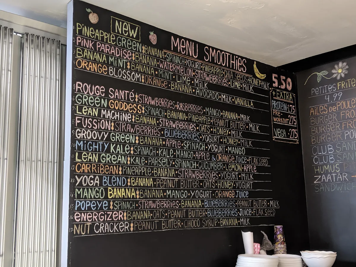 Menu, Rouge Santé