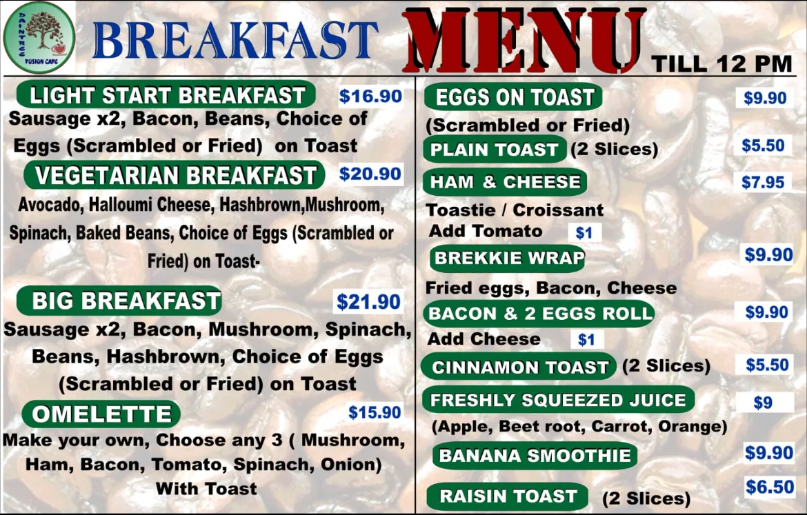 Menu photo 1