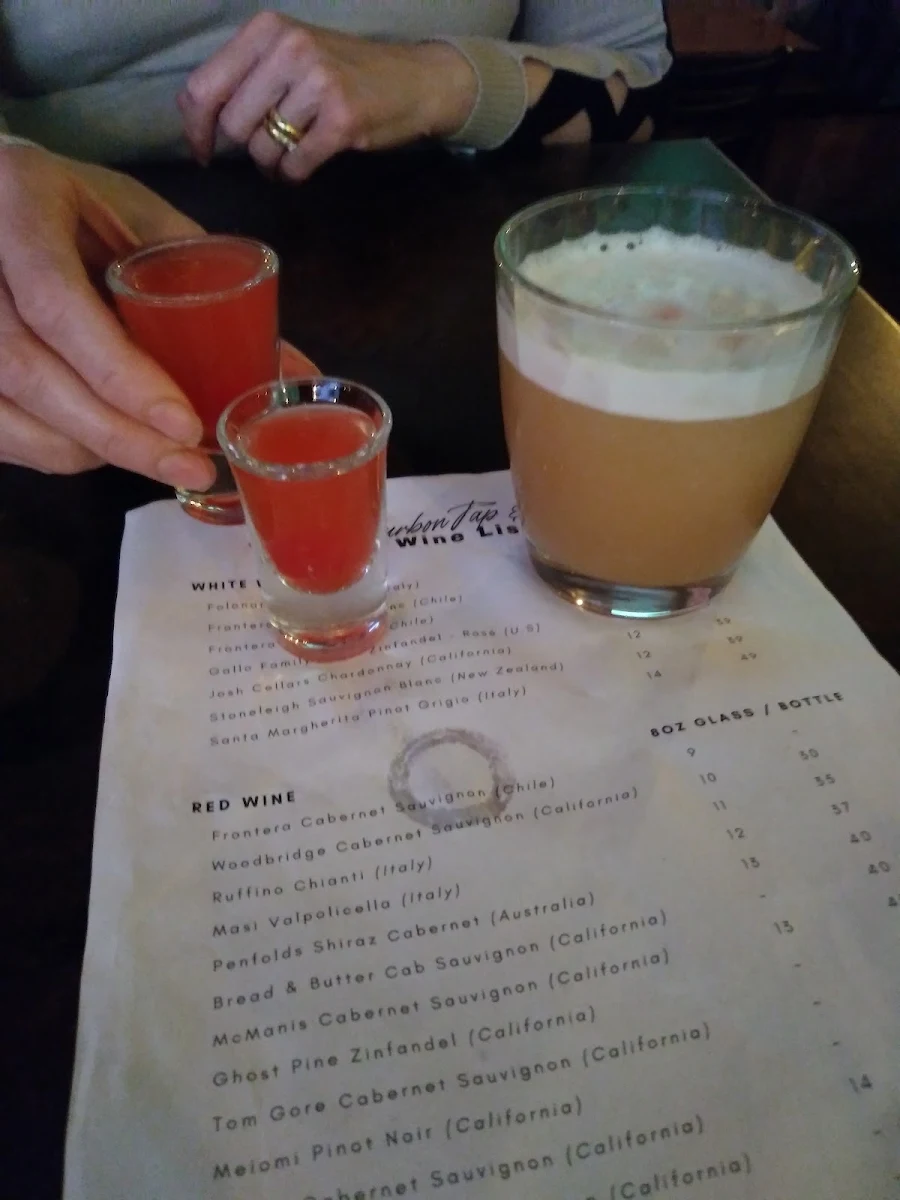 Menu, The Bourbon Tap & Grill Tecumseh
