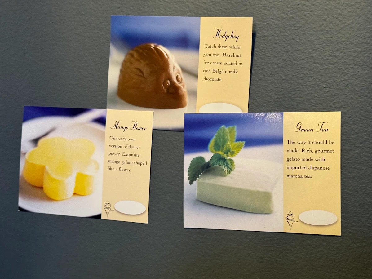 Menu, Yoko Sushi