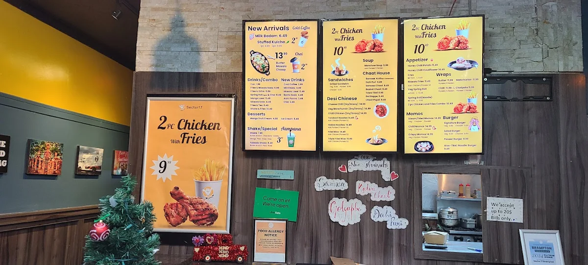 Menu, Sector 17