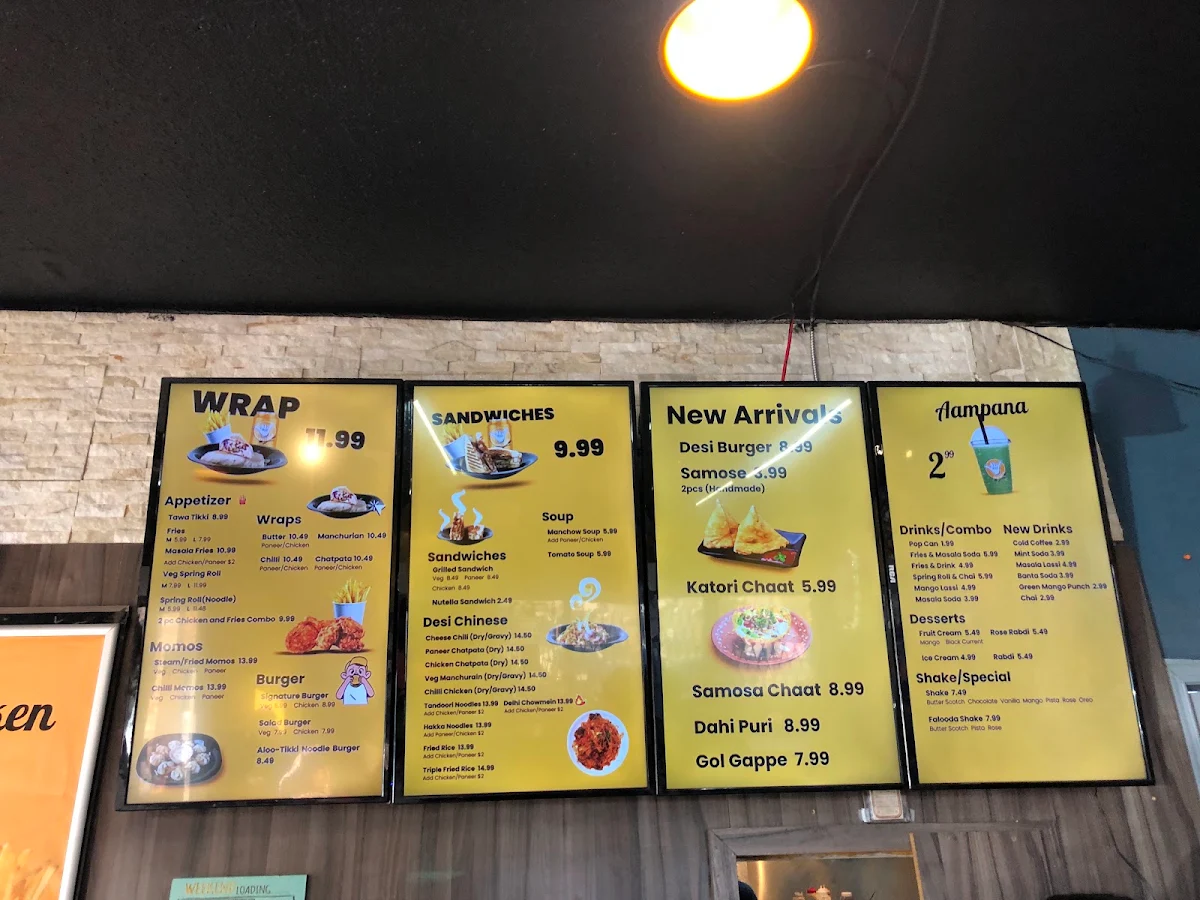 Menu, Sector 17