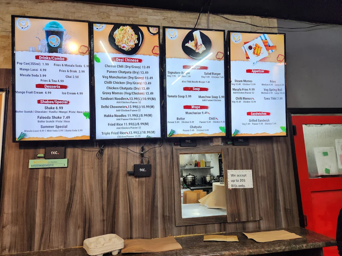 Menu, Sector 17